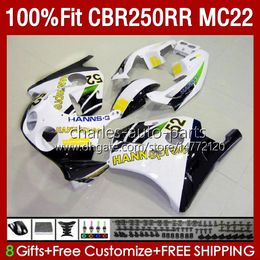 Body Injection For HONDA CBR250RR 1990 1991 1992 1995 1996 1997 1998 1999 131No.86 CBR 250RR 250 RR CC 250CC MC22 CBR250 RR 90 91 92 93 94 95 96 97 98 99 Fairing HANNSpree