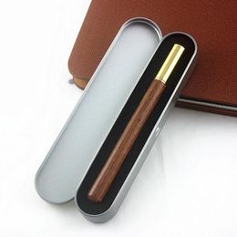 Gel Pens Luxury Wood Business Roller Pen 0.5mm Office Ball Student Ballpoint Boxed Supplies GiftGel