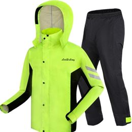 Motorcycle Bicycle Raincoat Women Waterproof Camping Camping Rainwear Suit Fishing Yagmurluk Erkek Thick Rain Jacket QEA6YY 201016