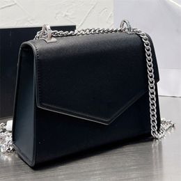 Brushed Leather Shoulder Bag Designer Leather Handbag Chain Wallet Magnet Flap Closure Crossbody Nappa Cluch Bags Purse