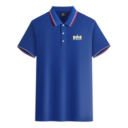 FC Zurich men and women Polos mercerized cotton short sleeve lapel breathable sports T-shirt LOGO can be Customised