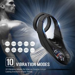 Male Vibrator Penis Rings Delay Ejaculation Vibrating Cock Ring Prostate Massager Adult sexy Toys for Men Masturbator