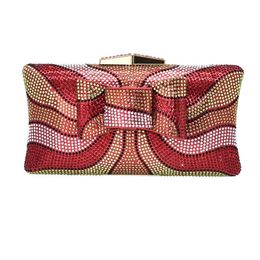 Evening Bags Luxury Handbags Women Designer High Quality Dazzling Crystal Metal Clutches Womans Brand Designers 2022Evening