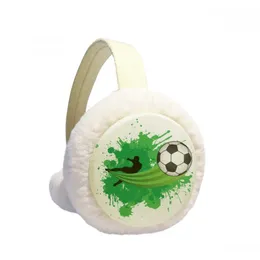 Berets Soccer Football Sports Winter Ear Warmer Cable Knit Furry Fleece Earmuff OutdoorBerets BeretsBerets