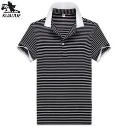 Shirt Men Summer Stitching Stripe Cotton Mbroidery Top Men's Short-sleeved Mens Business Casual Shirt31 Polos