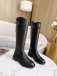 Designer-2021 designer's latest custom logo women's high boots leather non slip rubber sole luxury comfort exquisite technology quality 35-4