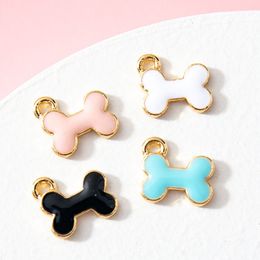 Bone Cartoon Children's Pendant Bracelet Earrings Diy Pendant Alloy Electroplating Drip Oil Jewelry Accessories Factory Wholesale 1222762