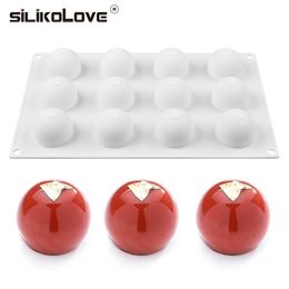 SILIKOLOVE Silicone Cake Mould Baking Accessories Round Ball Mousse Mould Silicone Bakeware Home Kitchen Sugarcraft Dessert Tools 220517