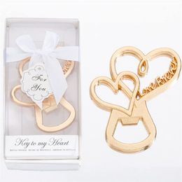 Love Forever Design Bottle Openers Heart Shape Opener for Wedding Favours to Guests Bridal Shower Party Gifts Souvenirs or Decorations