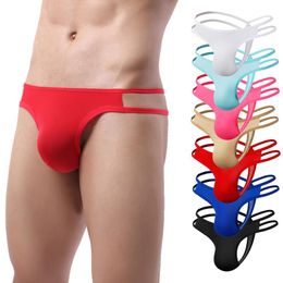 Underpants Black Men Underwear Male Sexy Breathable Solid Pant Hollow Out Knickers No Elastic Overnight DeliveryUnderpants