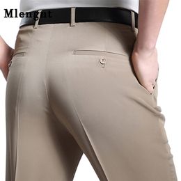 29-44 Big Size Men Summer Business Suit Pants Spring Autumn Social Office Trousers Male Mens Slim Fit Casual Pant 201128
