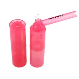 Smoking hookah Pipe 124mm plastic water pipe portable cylindrical plastic water pipe