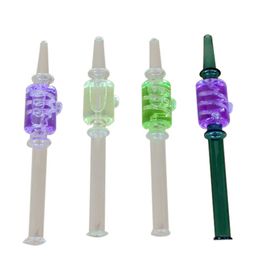 Glycerin Series Freezable Dab StrawSmoking pipes mouth Tip Dab straw mini bong for wholesales nectars collectors