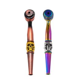 The latest 11.5cm metal smoking pipe stroke small smoke bucket zinc alloy hood removal, colorful, many kinds of style, support custom LOGO
