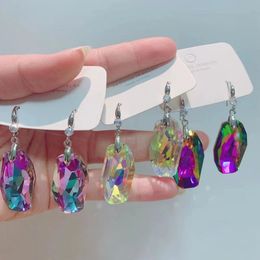 Dangle & Chandelier 2022 Elegant Colourful Crystal Earring for Women Bridal Wedding Drop Earring Jewellery