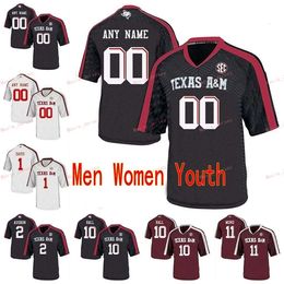 Nik1 Stitched Custom 8 DeMarvin Leal 8 Trevor Knight 81 Jace Sternberger 82 Dylan Wright Texas A&M Aggies College Men Women Youth Jersey