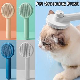 Stock Cat Brush Pet Pet Hair Remove o pente de cabelo para cães para cães limpador de cabelo limpador de cabelo beleza lisada mobiliário de animais de estimação