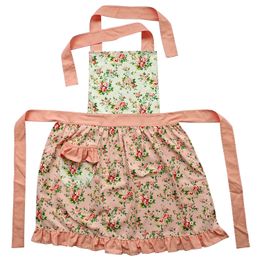 Cotton Funny Apron with Pocket and Long Ties for Women chef 81x81cm