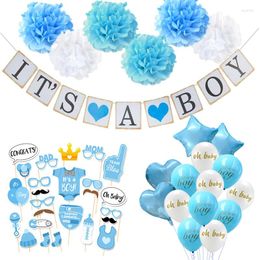 Party Decoration Baby Shower Girl Boy Decorations Set It's A Oh Balloons Gender Reveal Kids Birthday GiftsParty