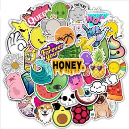 50pcs Puppy Kirky DIY Sticker Lot Cute Animal Posters Graffiti Skateboard Snowboard Laptop Luggage Motorcycle Home Decal Gifts for Kids