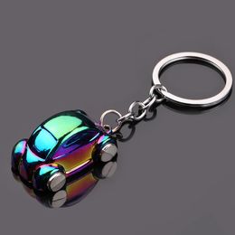 Hot Selling Colorful Creative Mini Car Keychain For Men Women Cute Alloy Cars Keychain Pendant 5 Colors With Cool Design