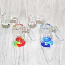 2 Inch Smoking Accessories Glass Ash Catcher 14mm 18mm 45 90 Degree Ash catchers adapter for Water Pipes nectar dab straw