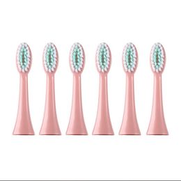 6PCS Replacement Heads For Children Electric Toothbrush Cartoon Pattern Kids with Replace The Toothbrush Head Ultrasonic