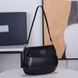 Designer bags Luxury handbags purses Cleo bright leather flip triangle Iconic design of the 1990s logo women fashion shoulder bag high quality