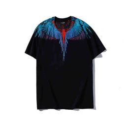 fashion brand mb short sleeve marcelo classic jersey burlon phantom wing t-shirt color feather lightning blade couple half t-shirt2N2C