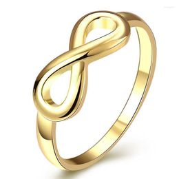 Wedding Rings Modyle Gold/Silver Color Infinity Ring Eternity Charms Friend Gift Endless Love Symbol Fashion For Women Rita22