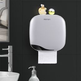 Toilet Paper Holder Bathroom Tissue Box Waterproof Toilet Paper Box Toilet Paper Dispenser Tissue Holder Bathroom Accessories T200425
