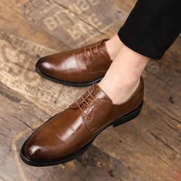 Oxford Man High Quality Dress Shoes Italian Elegant Shoes for Men Office Chaussure De Luxe Homme