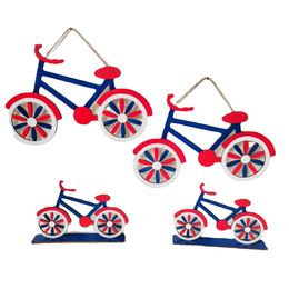 2022 new hot selling USA Independence day Party Supplies 3D Bicycle decoration Desktop furnishng articles