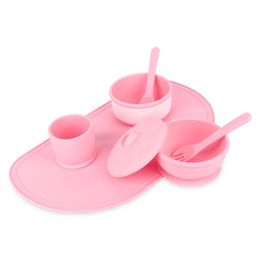 2022 Designers Maternal and Infant Products Silicone Baby Tableware Set Open Mould Food Bowl L2hv