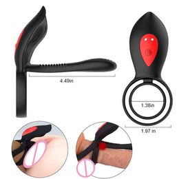 NXY Vibrators 2023 Vibrator Cockring Penis Cock Ring Op Voor Man Vertraging Ejaculatie Speeltjes Mannen Paar Ringen Penisring Speelgoed 0406