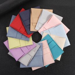 Gift Wrap Suede Pouches Elegant Jewellry Bag Bolsa Leather Sachet Wedding Ring Christmas 500pcs/Lot Can Customized LogoGift