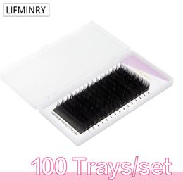 False Eyelashes 100cases High Quality 16Rows Thickness 0.03 To 0.20 Faux Mink Individual Eyelash Lashes Soft Extension EFalse