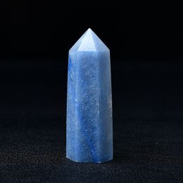 90mm Blue Aventurine Jade Quartz Mineral Crystal Healing Specimen Collectible