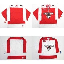 Chen37 C26 Nik1 Mens Womens Kids ECHL Las Vegas Wranglers Stitched Customized Any Name And Number Jersey Cheap Red White Hockey Jerseys Goalit Cut