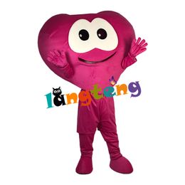 Mascot doll costume 1081 Red Heart Mascot Costume Adult Cartoon Character Outfit Suit Birthday Congratulations Business Advocacy