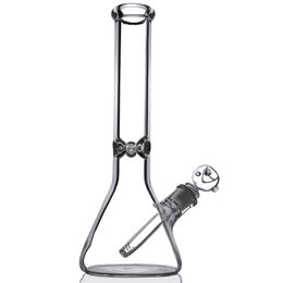 Hookahs 9mm Glass Beaker Bong 13.77 inches Ice thick elephant Joint waterpipe with 14/18 downstem 14mm bowl