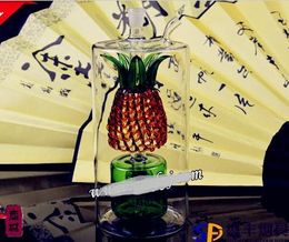 Free shipping wholesale Hookah - Hookah glass [80 # big pineapple pot, Colour random delivery