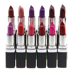 2016 HOTSALE Qibest 12 Colors Lipstick Vampire Grape Purple Dark Black Lipstick Vampire Style Matte Lipstick Comestic Beauty