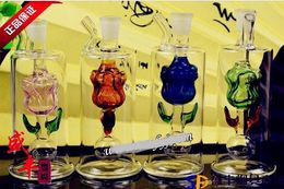 Free shipping wholesale Hookah - glass Hookah small pot [37 # Rose, variety, color, style random delivery