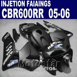 Free Customise Injection Moulding fairings for HONDA CBR 600 RR fairing 2005 2006 cbr600rr 05 06 cbr 600rr bodywork V8EF