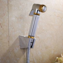 2015 Wholesale Muslim Shower Portable Bidet Diaper Sprayer Shattaf Hand Held Bidets with Gold Accent