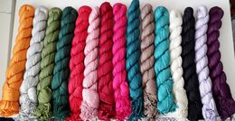 Ladies cotton Plain Colour Neck scarf solid Colour SCARVES ponchos wrap scarves shawls 22pcs/lot #1747