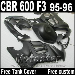 Customise Motorcycle fairings set for HONDA 1995 1996 CBR600 F3 CBR 600 95 96 all matte black high grade fairing kit