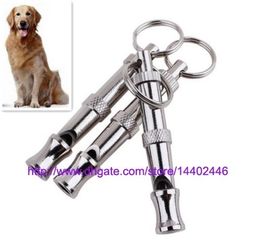 300pcs a lot Pet Dog Training Adjustable Ultrasonic Sound Whistle Dog Training Tool Cute Training , free ship