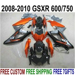 new aftermarket parts for suzuki gsxr750 gsxr600 2008 2009 2010 copper black fairings k8 k9 gsxr600 750 0810 fairing kit ks65